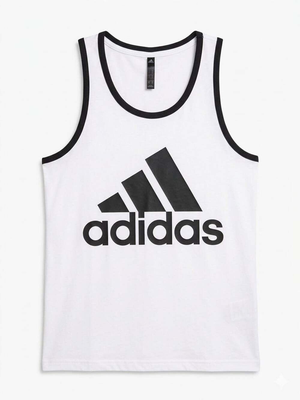 Adidas Badge of Sport Tank Size S White Black Logo